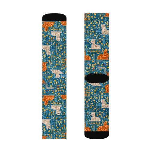 Copper Circuit Warren on a Socks