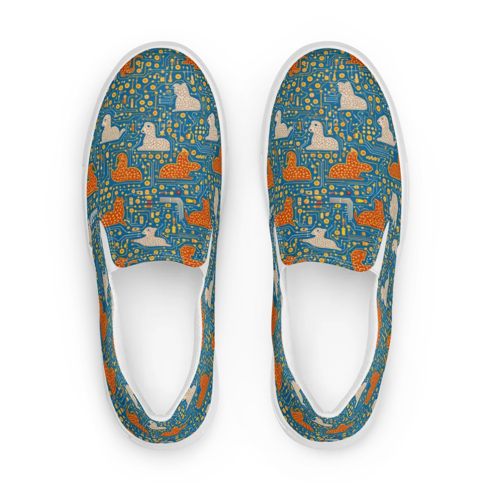 Copper Circuit Warren on Women's Slip-On Canvas Shoes — Front
