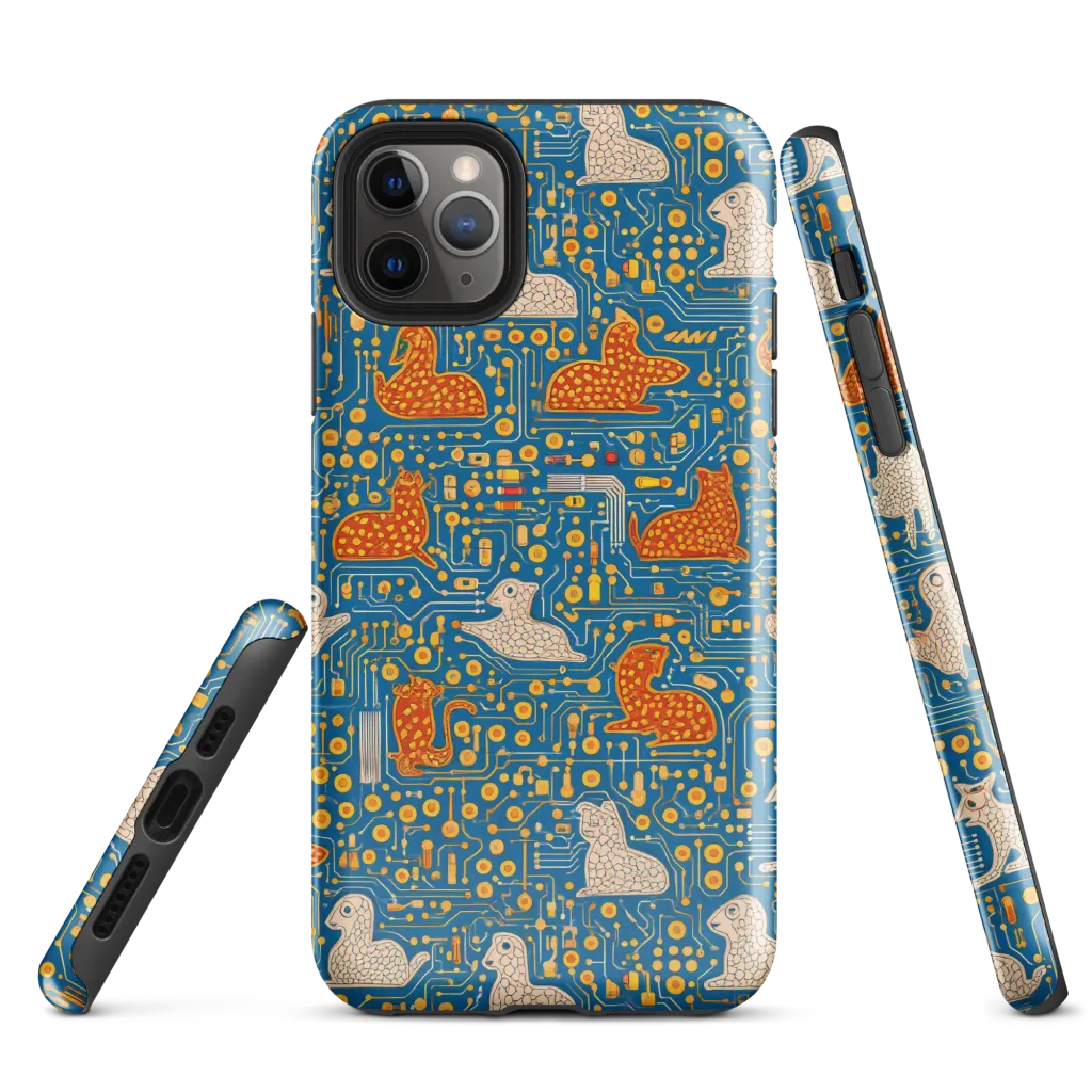 Copper Circuit Warren on Tough Case for iPhone® — Front