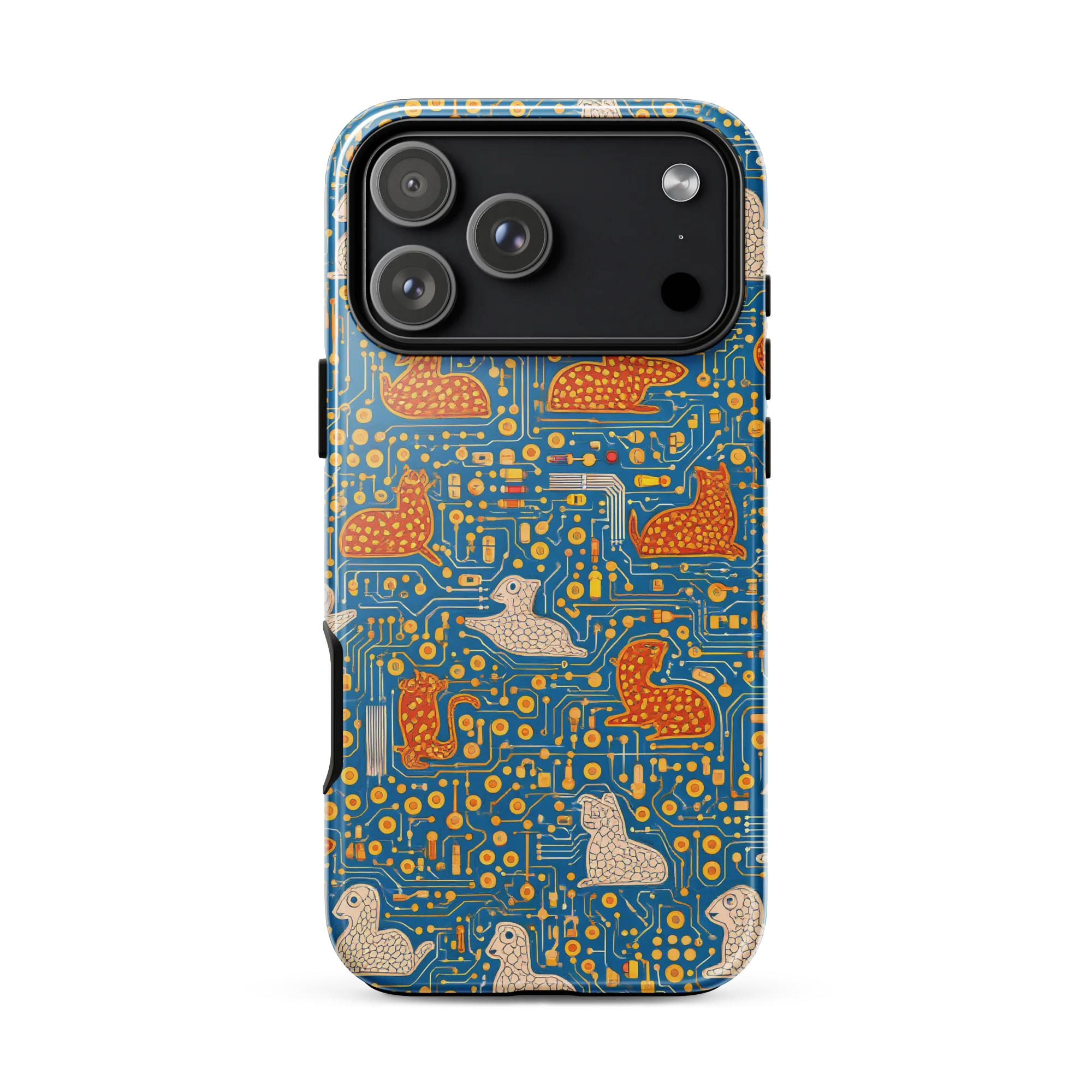 Copper Circuit Warren on Tough Case for iPhone® — Front