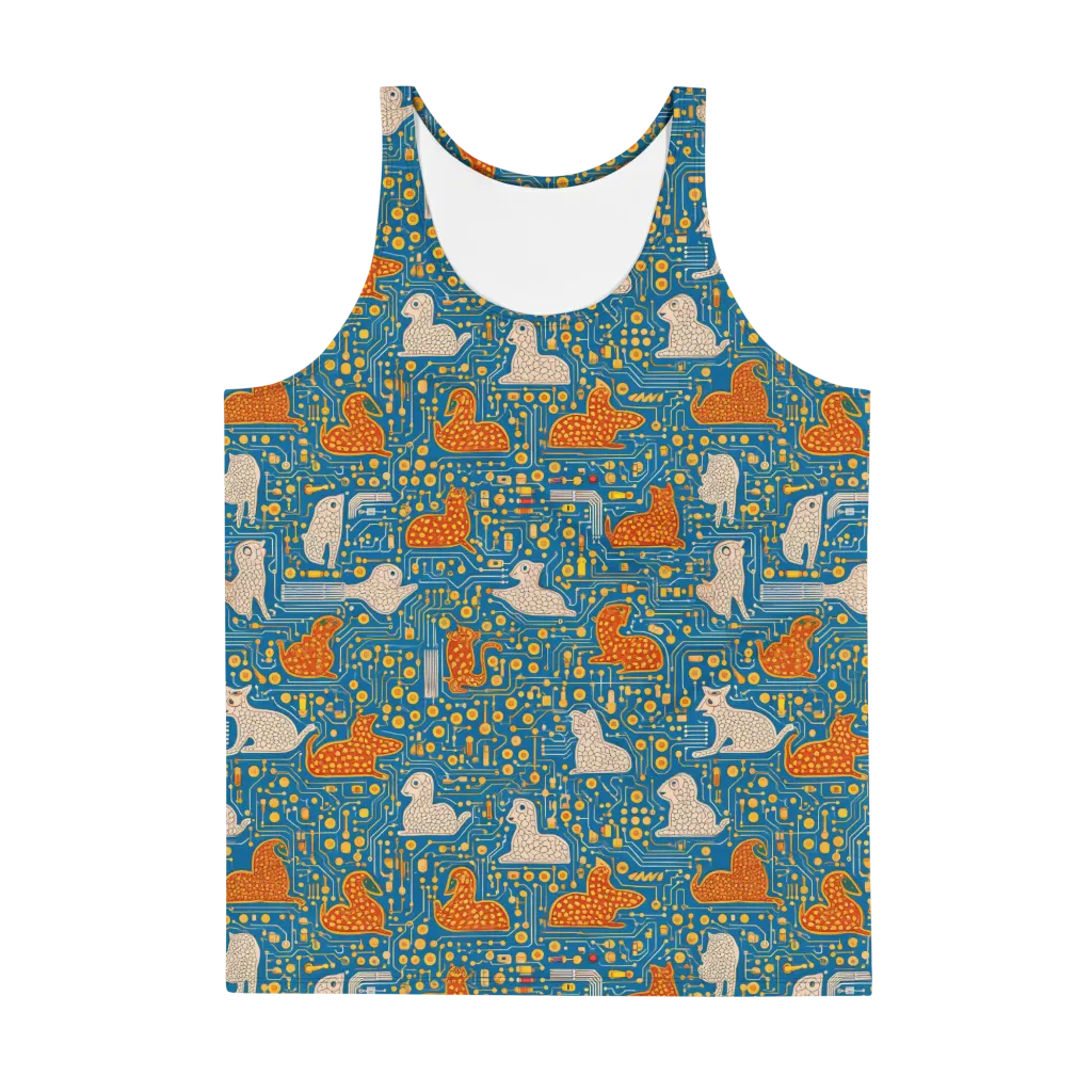 Copper Circuit Warren on Men's Tank Top — Front