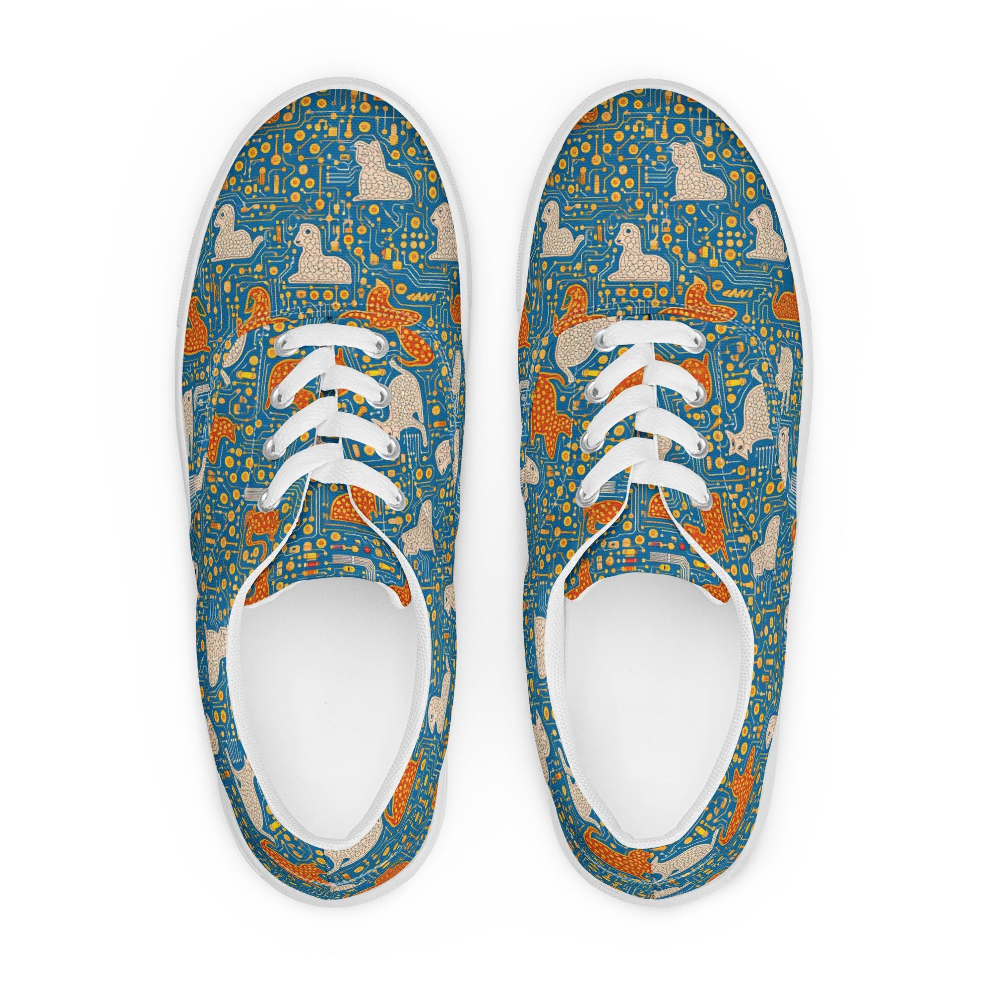 Copper Circuit Warren on Men's Lace-Up Canvas Shoes — Front