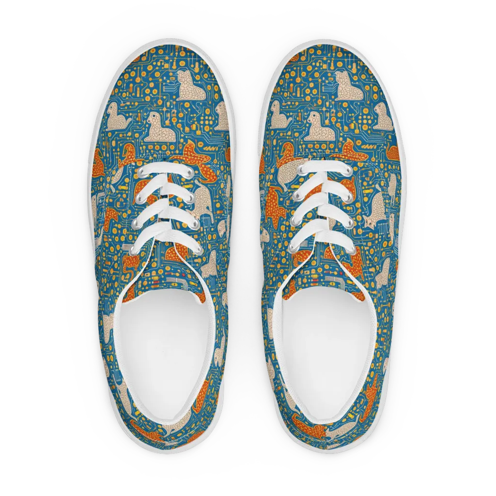 Copper Circuit Warren on Men's Lace-Up Canvas Shoes — Front