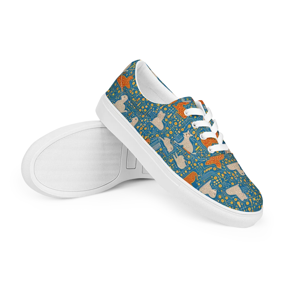 Copper Circuit Warren on Men's Lace-Up Canvas Shoes — Right Front