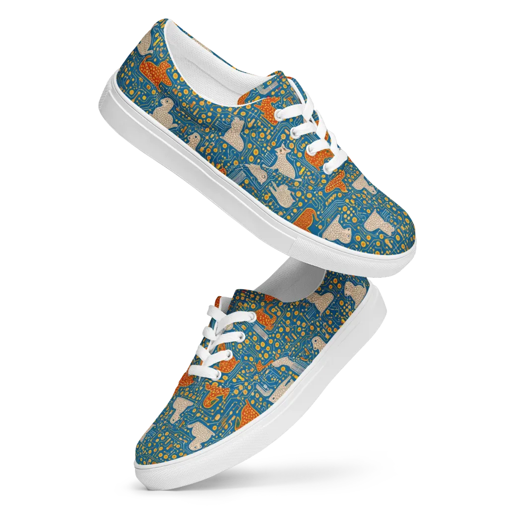 Copper Circuit Warren on Men's Lace-Up Canvas Shoes — Front