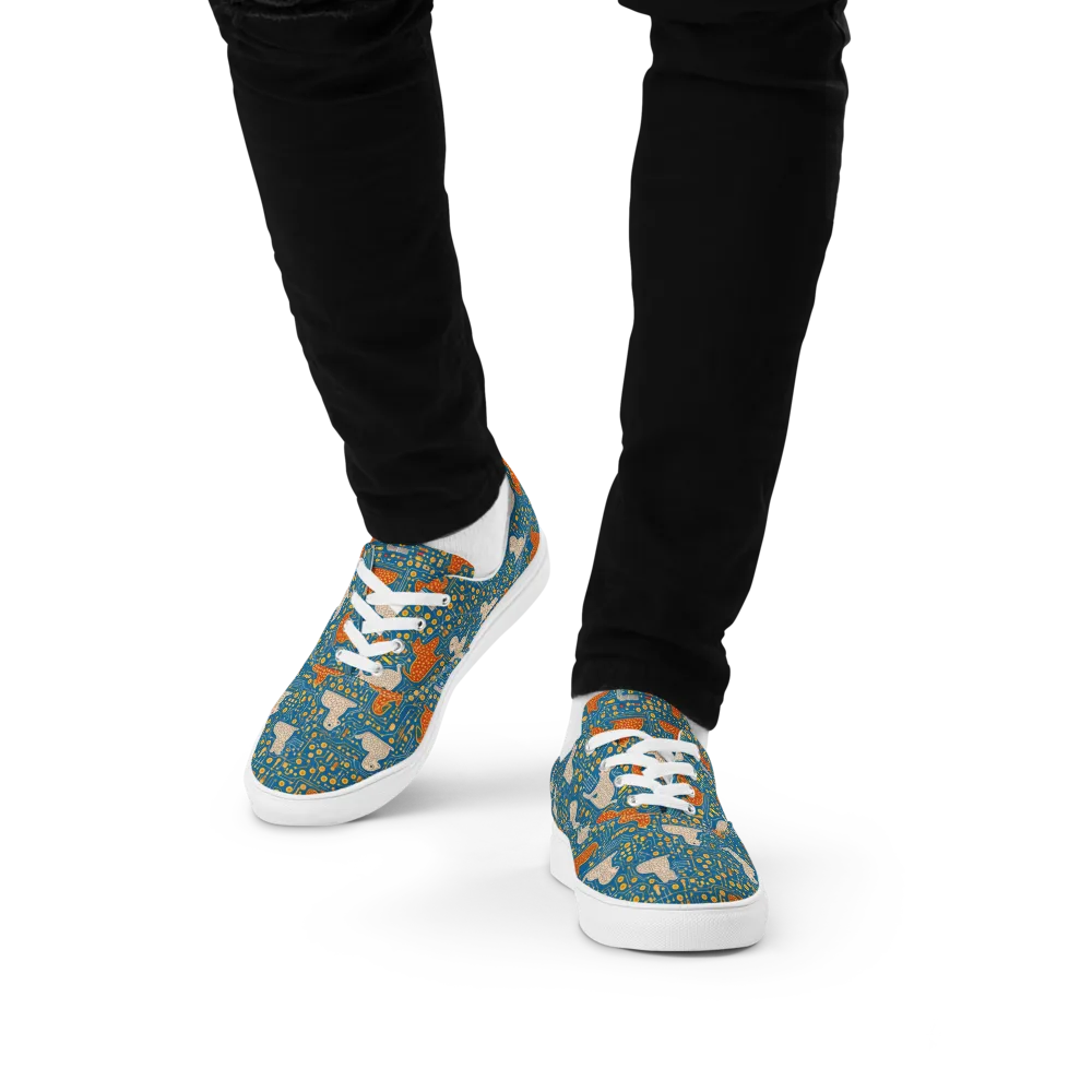 Copper Circuit Warren on Men's Lace-Up Canvas Shoes — Front