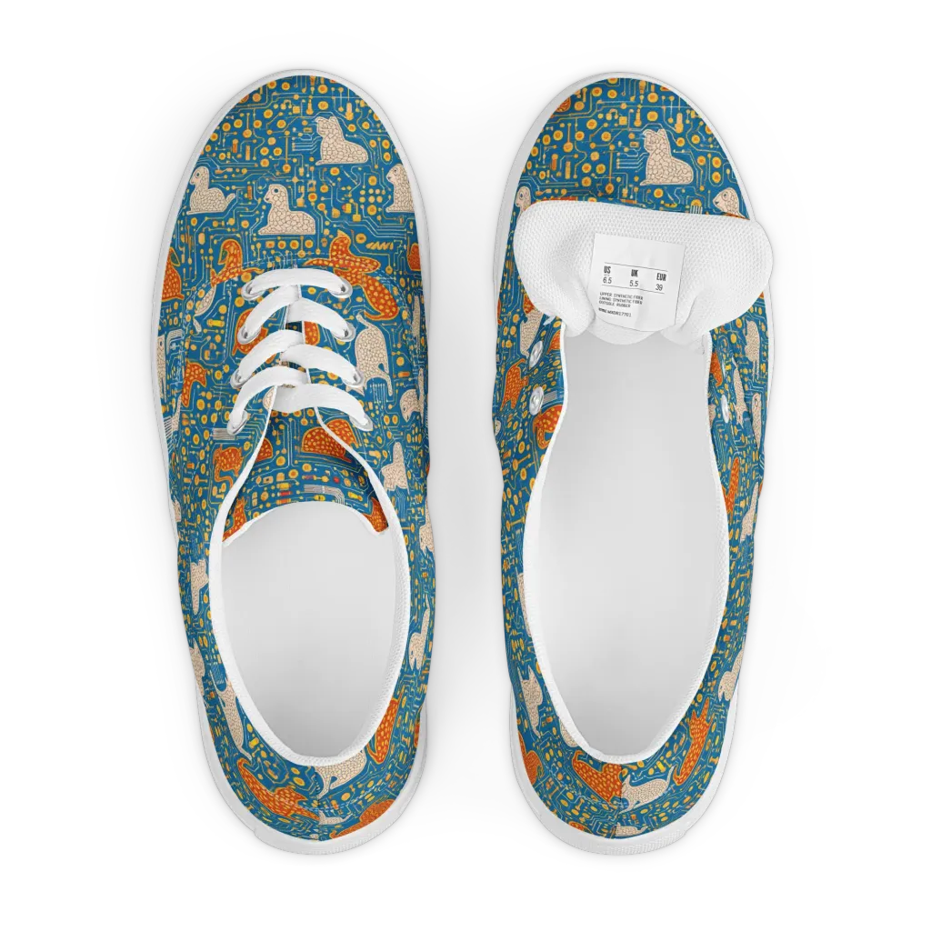 Copper Circuit Warren on Men's Lace-Up Canvas Shoes — Front