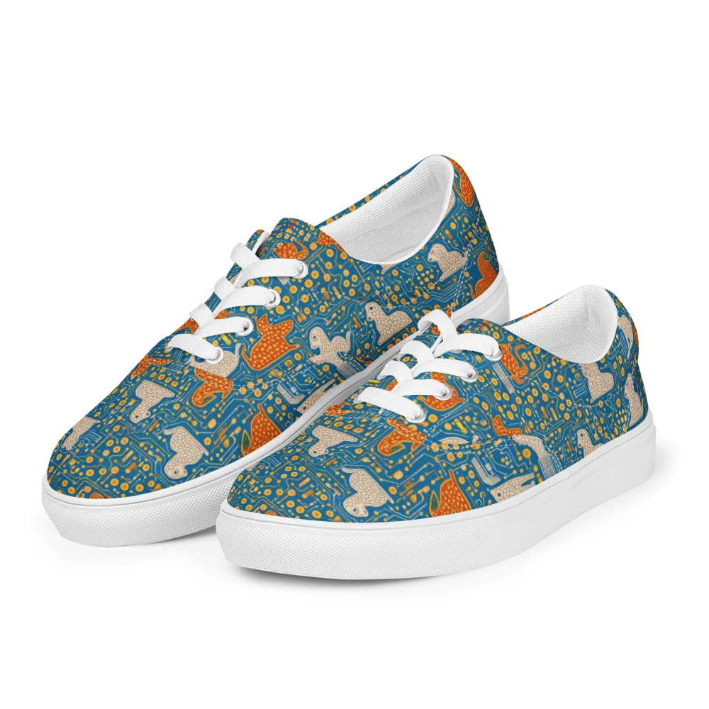 Copper Circuit Warren on Men's Lace-Up Canvas Shoes — Left Front