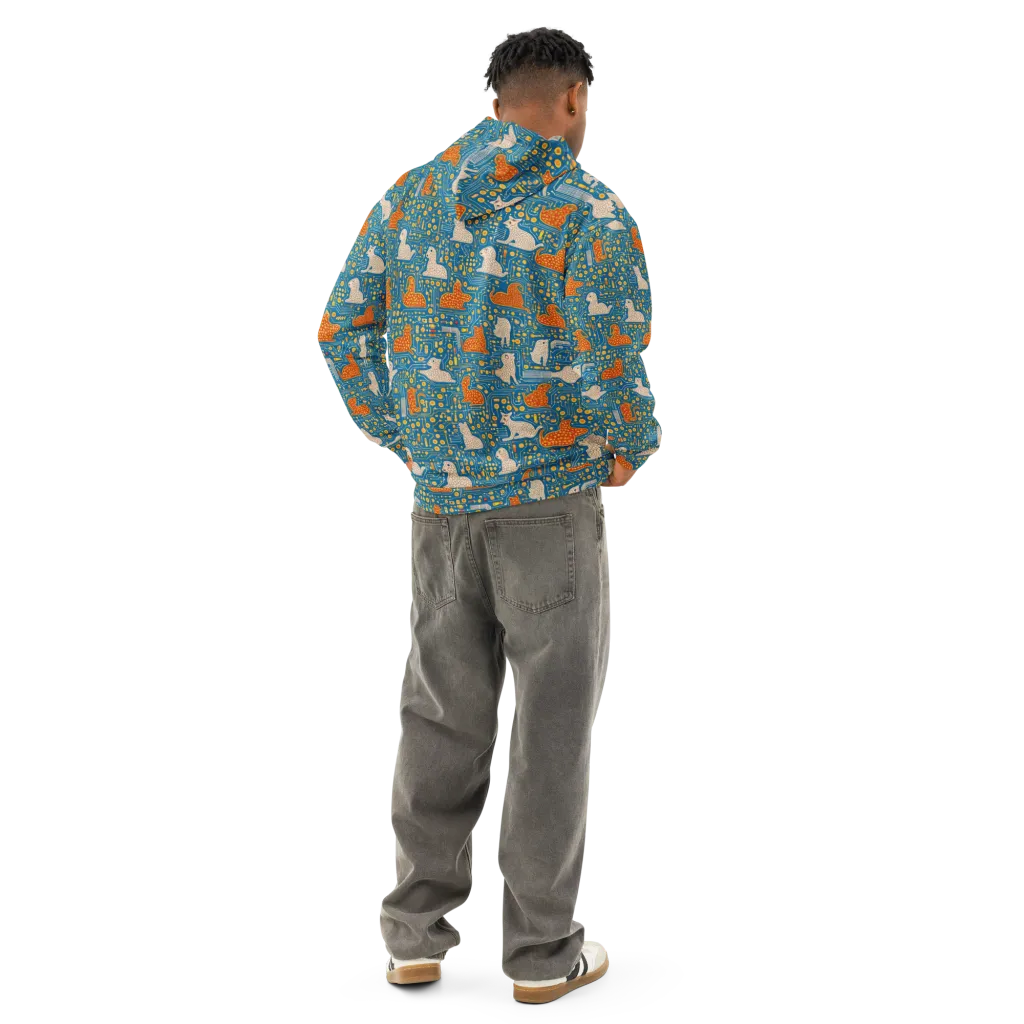 Copper Circuit Warren on Cotton Hoodie — Back
