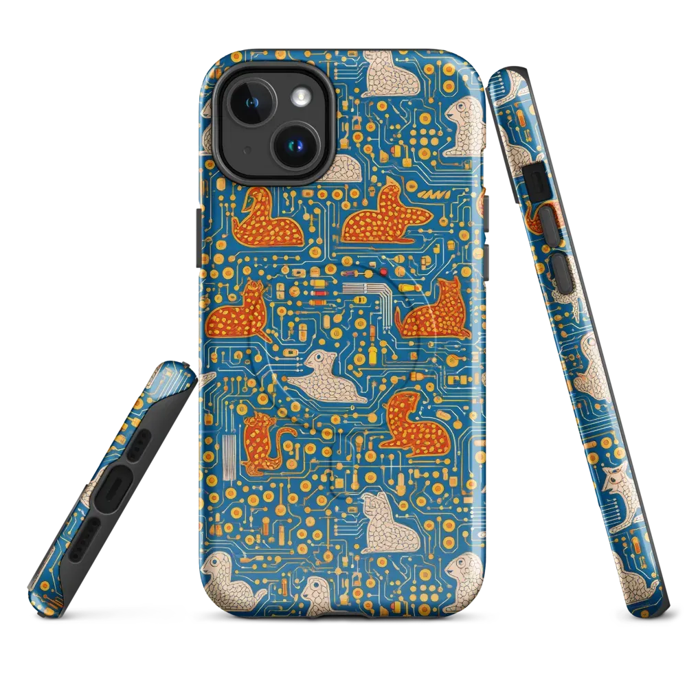 Copper Circuit Warren on MagSafe Tough Case for iPhone® — Front