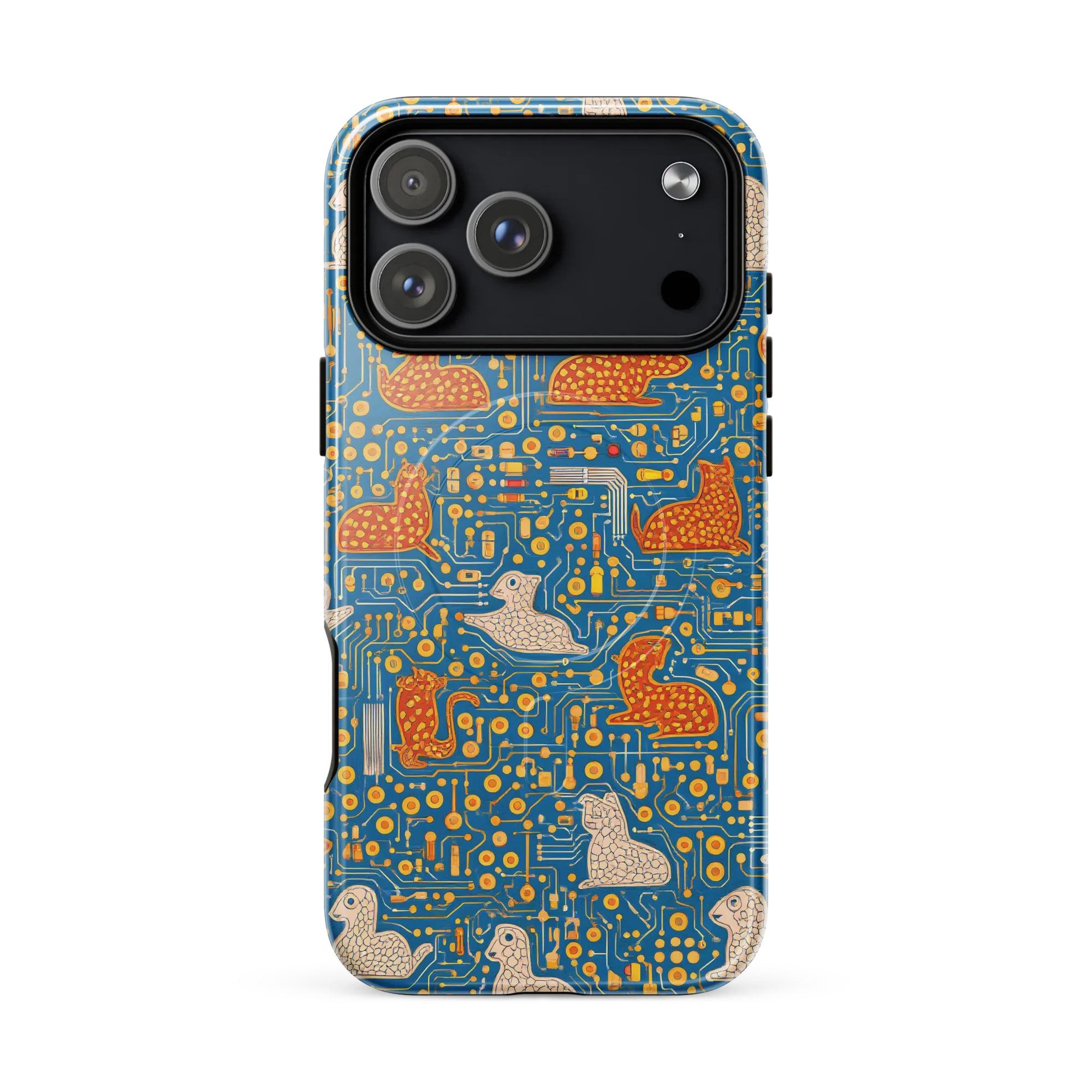 Copper Circuit Warren on MagSafe Tough Case for iPhone® — Front
