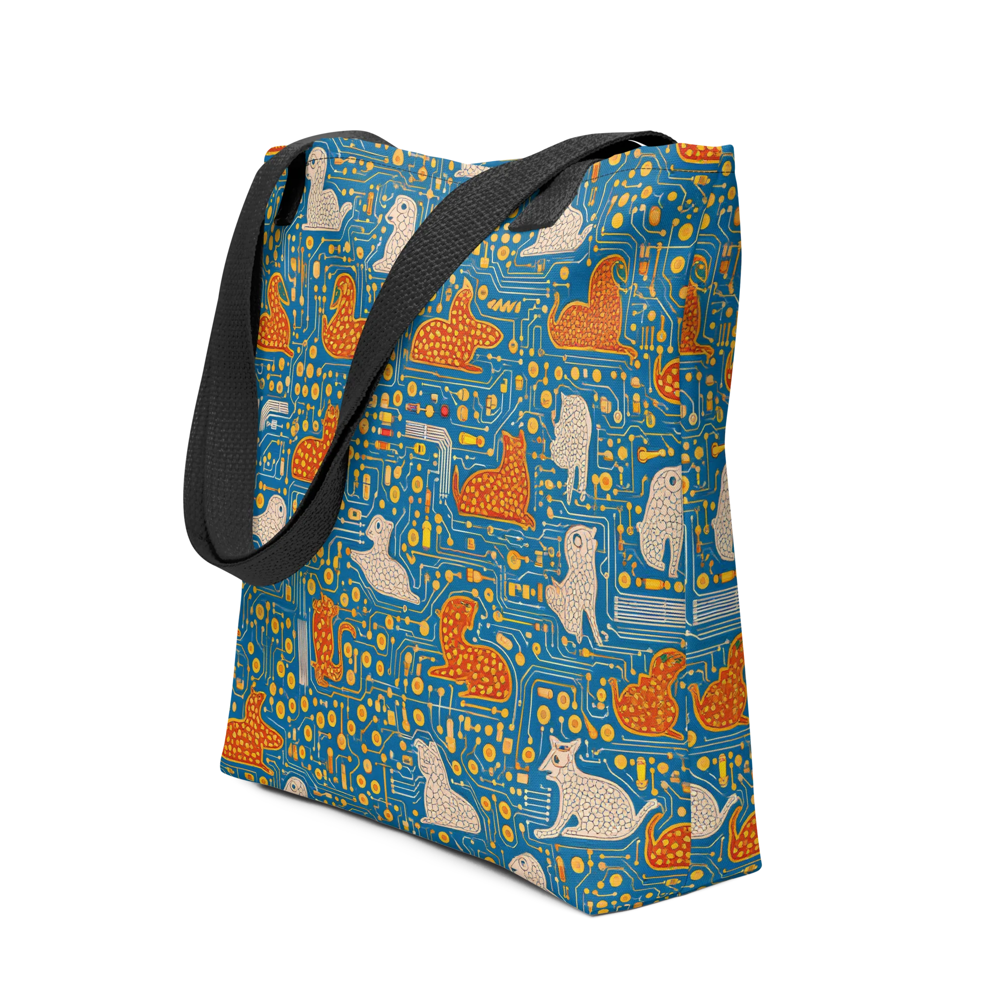 Copper Circuit Warren on Tote Bag — Front