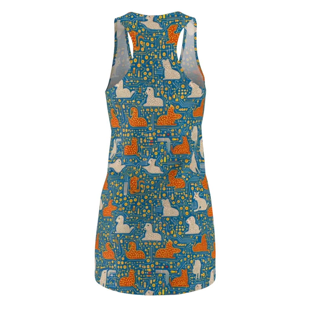 Copper Circuit Warren on Racerback Dress — Back