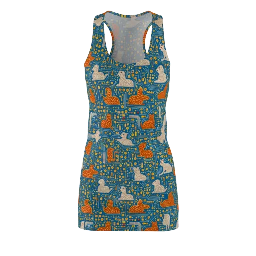 Copper Circuit Warren on a Racerback Dress