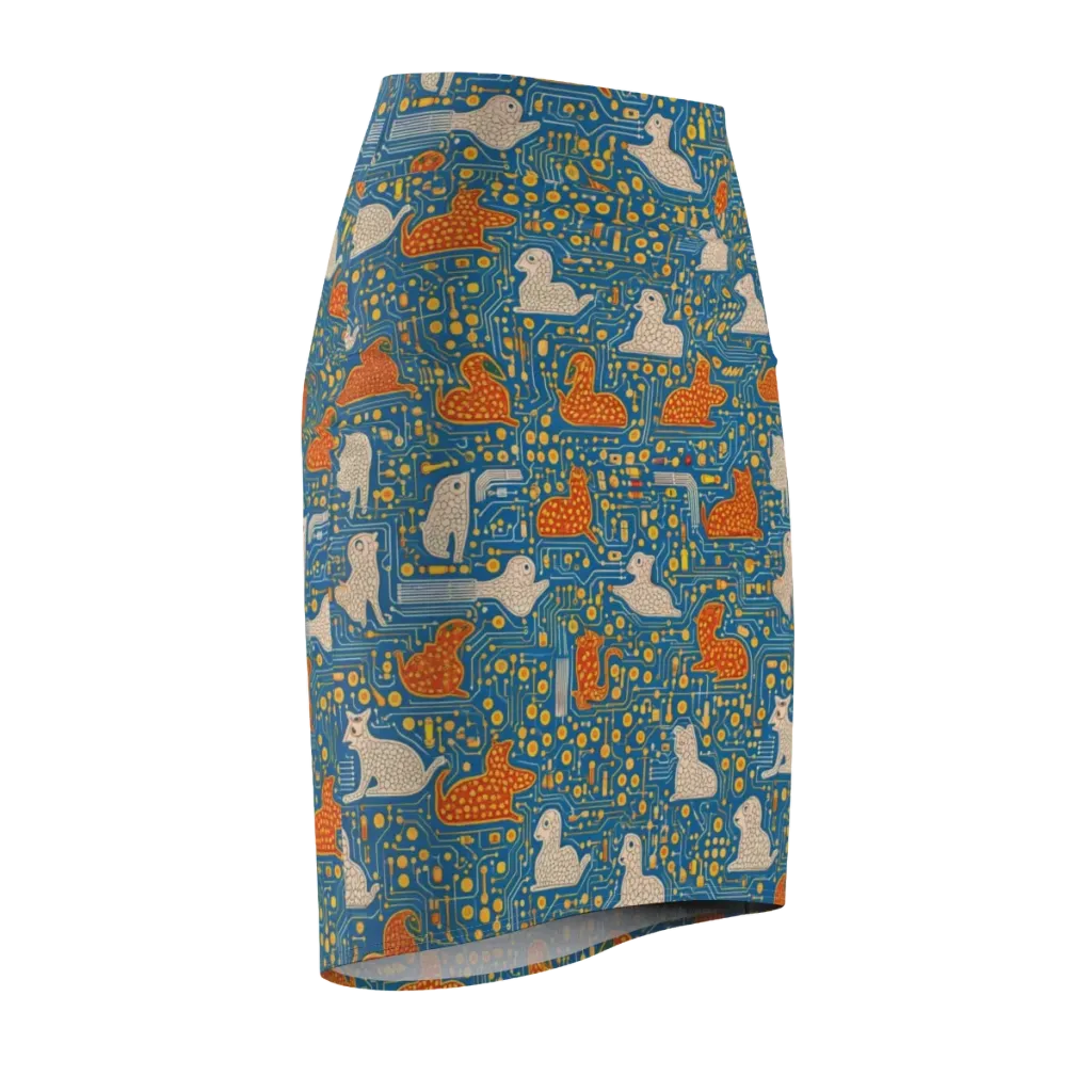 Copper Circuit Warren on Pencil Skirt — Front Side