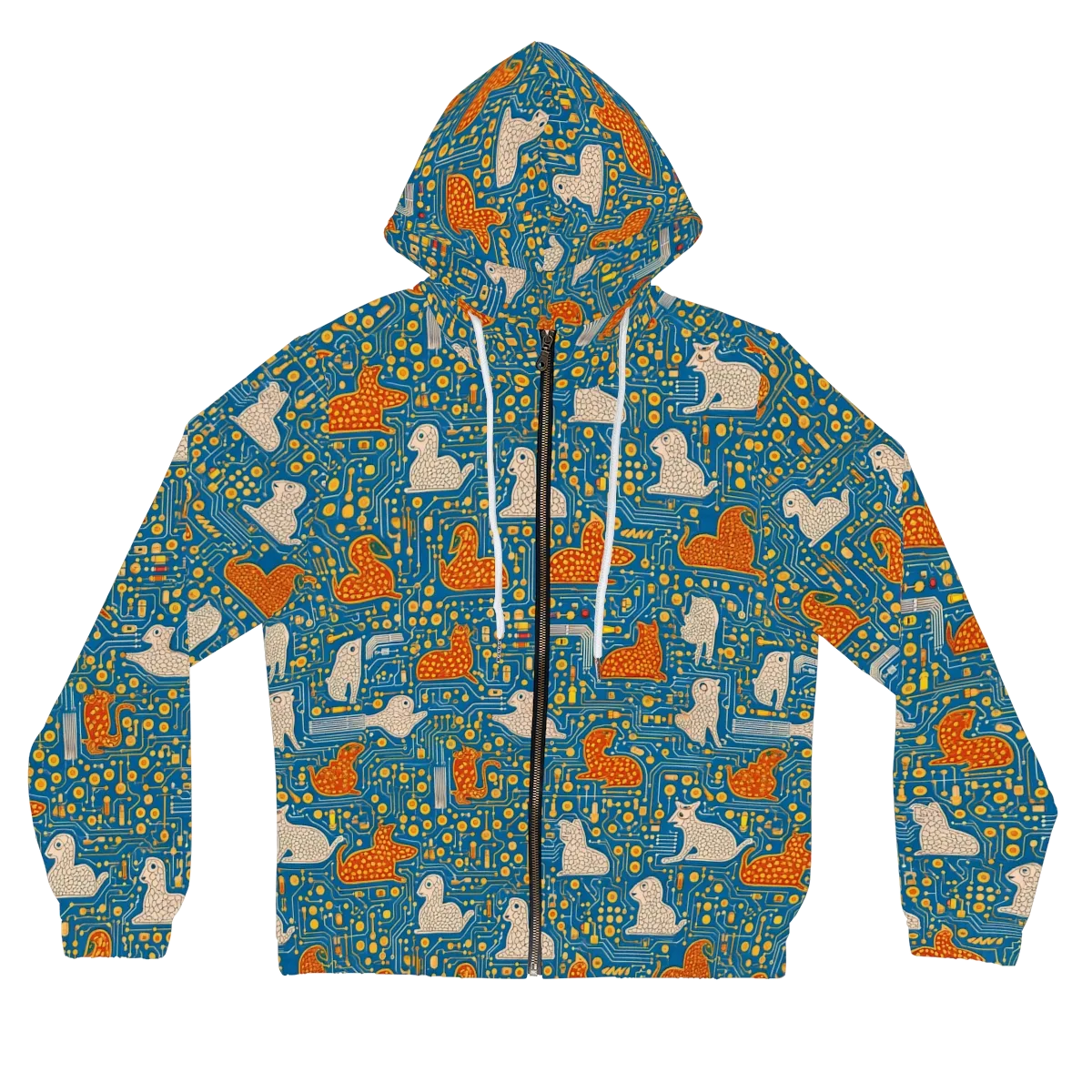Copper Circuit Warren on Women's Full-Zip Hoodie — Front