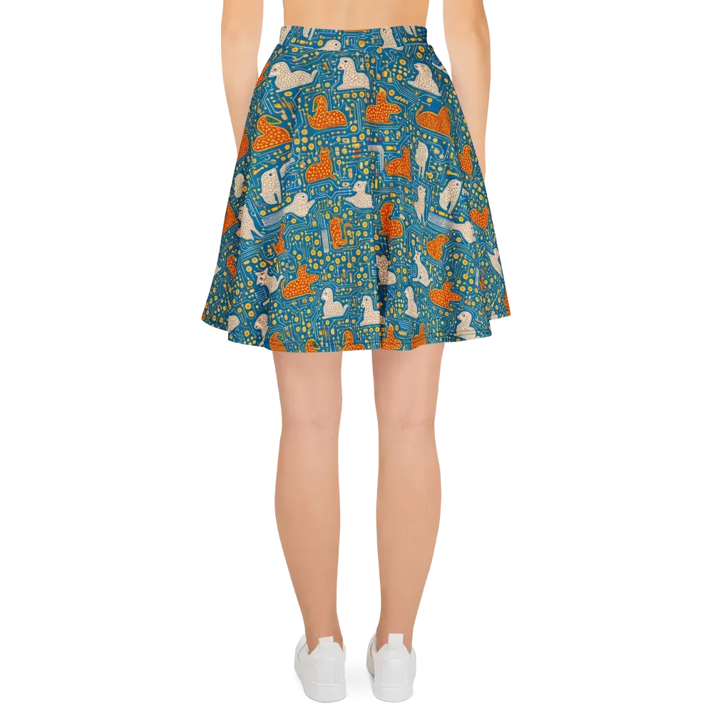 Copper Circuit Warren on Skater Skirt — Back