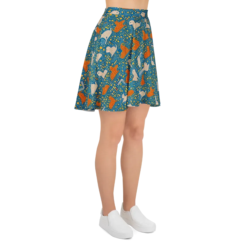 Copper Circuit Warren on Skater Skirt — Right