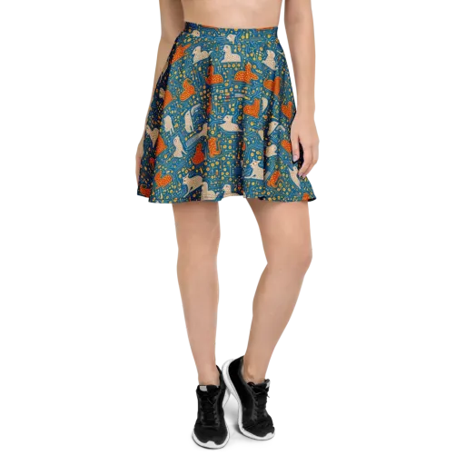 Copper Circuit Warren on a Skater Skirt
