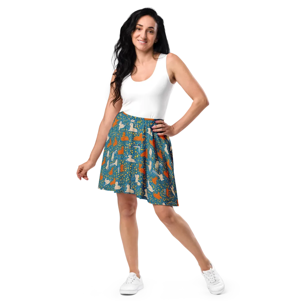 Copper Circuit Warren on Skater Skirt — Front