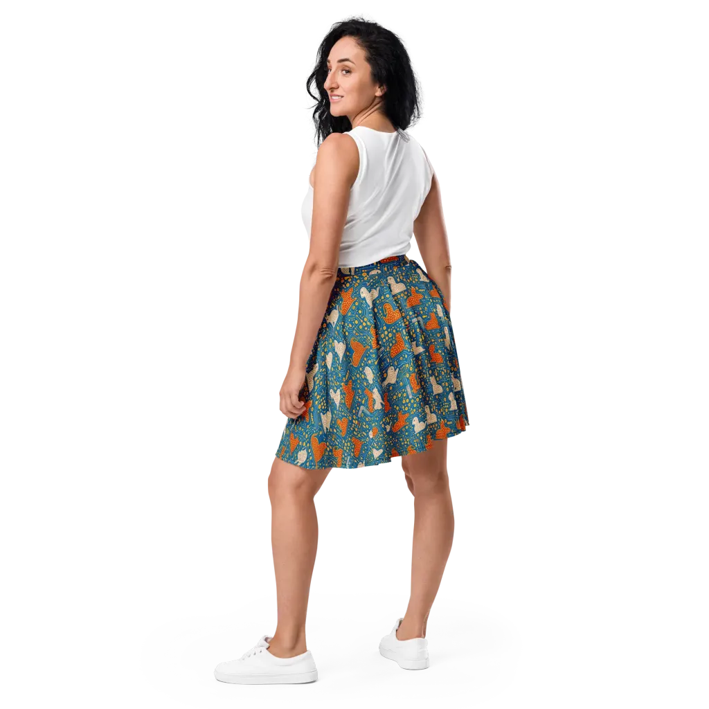 Copper Circuit Warren on Skater Skirt — Back