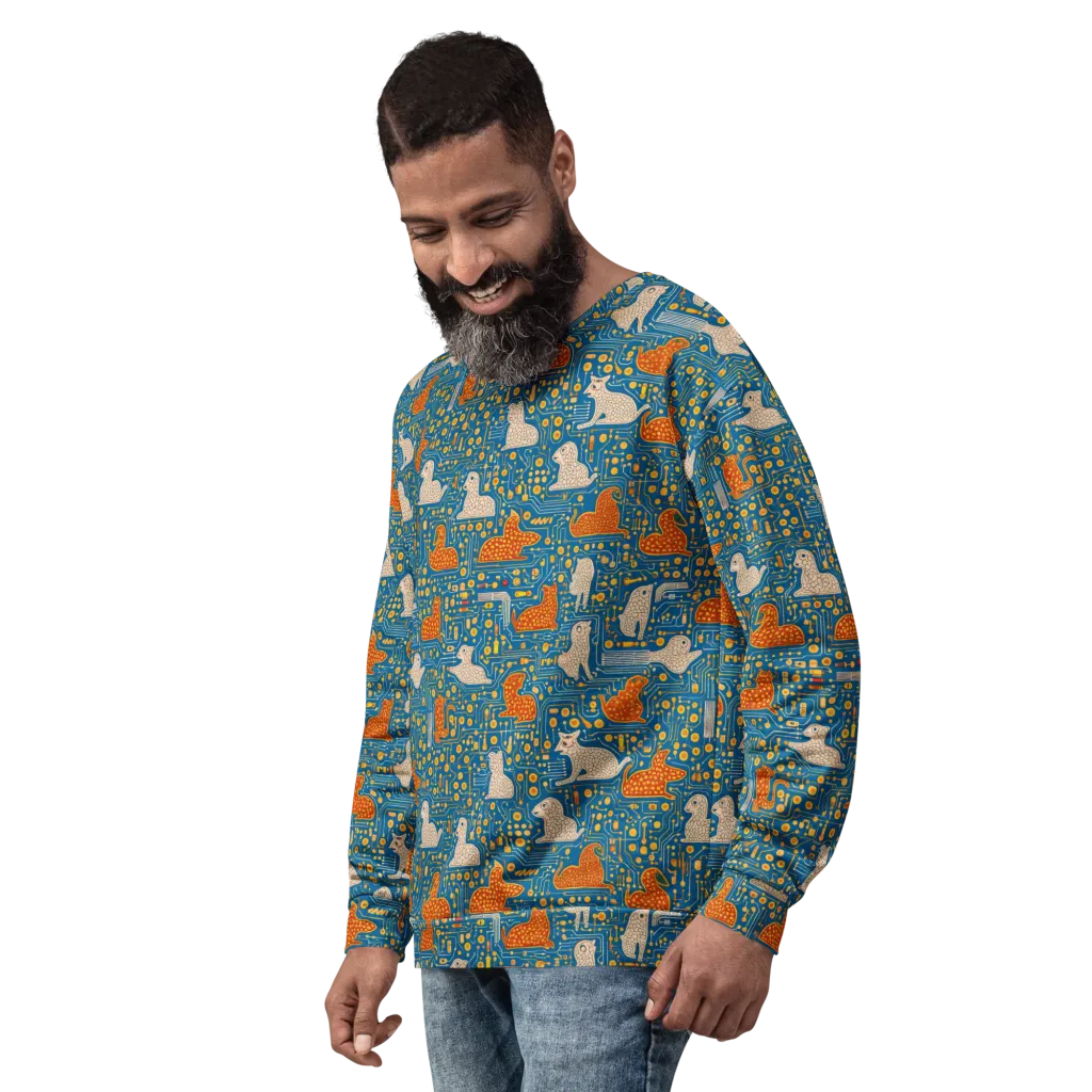 Copper Circuit Warren on Sweatshirt — Left Front