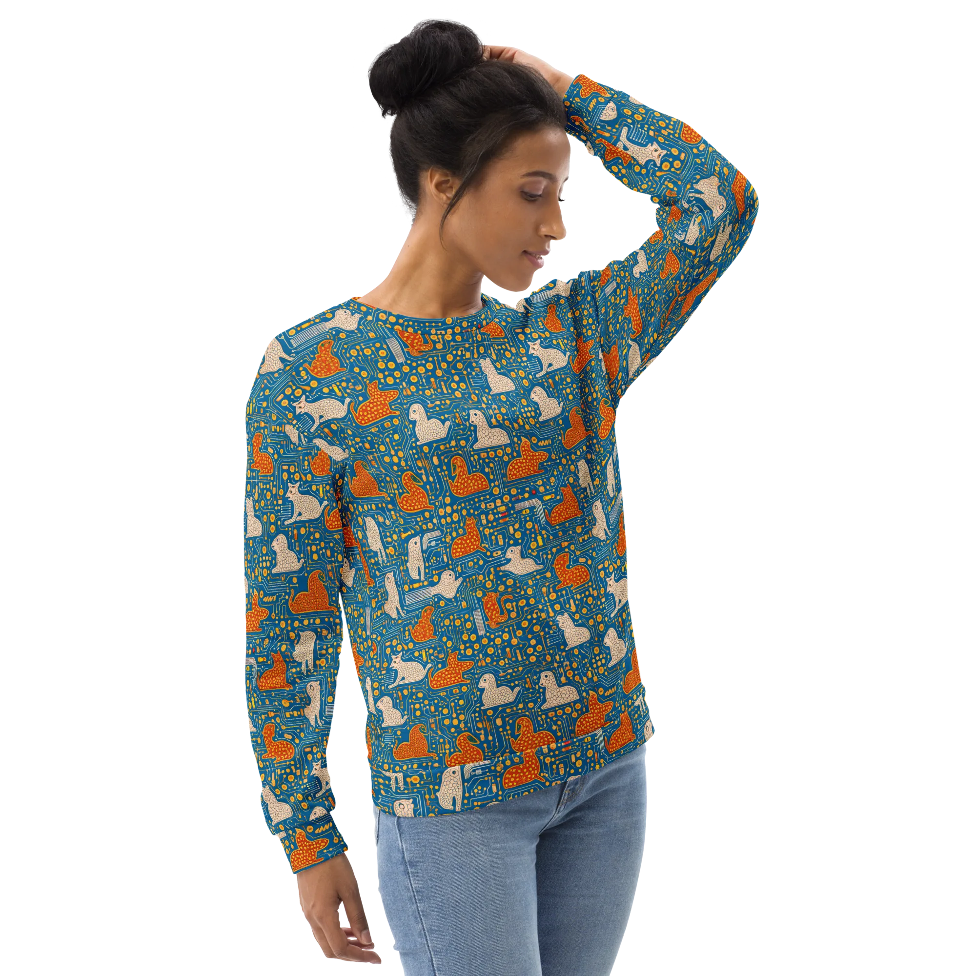 Copper Circuit Warren on Sweatshirt — Right Front