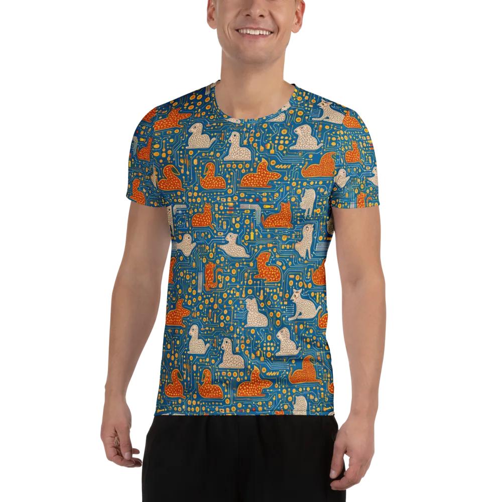 Copper Circuit Warren on Men's Athletic T-Shirt — Front