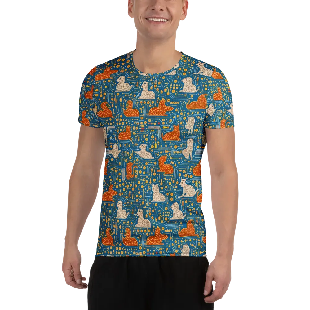 Copper Circuit Warren on Men's Athletic T-Shirt — Front