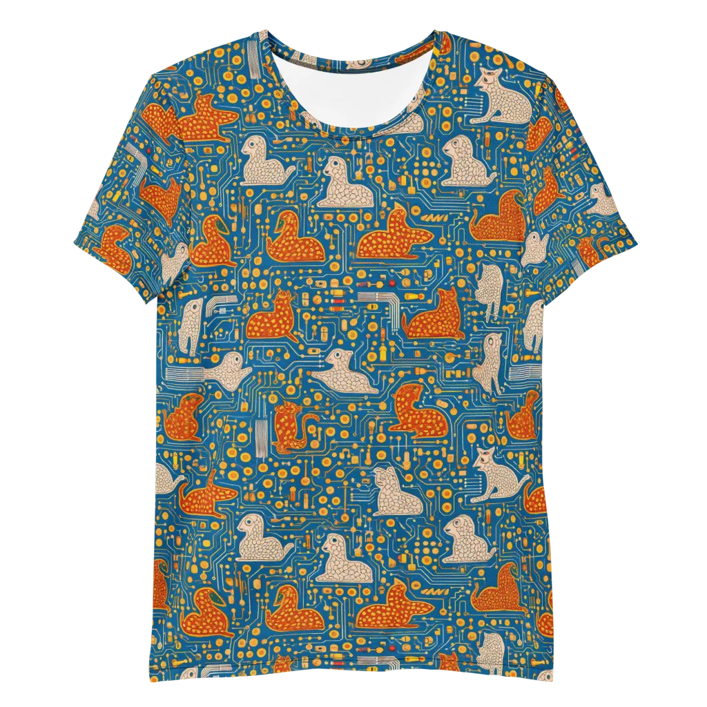 Copper Circuit Warren on Men's Athletic T-Shirt — Front