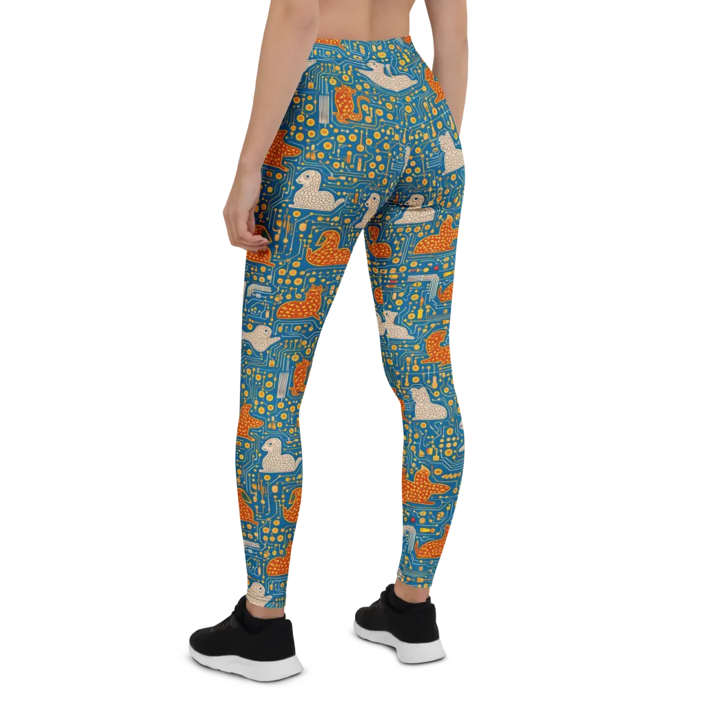 Copper Circuit Warren on Leggings — Back