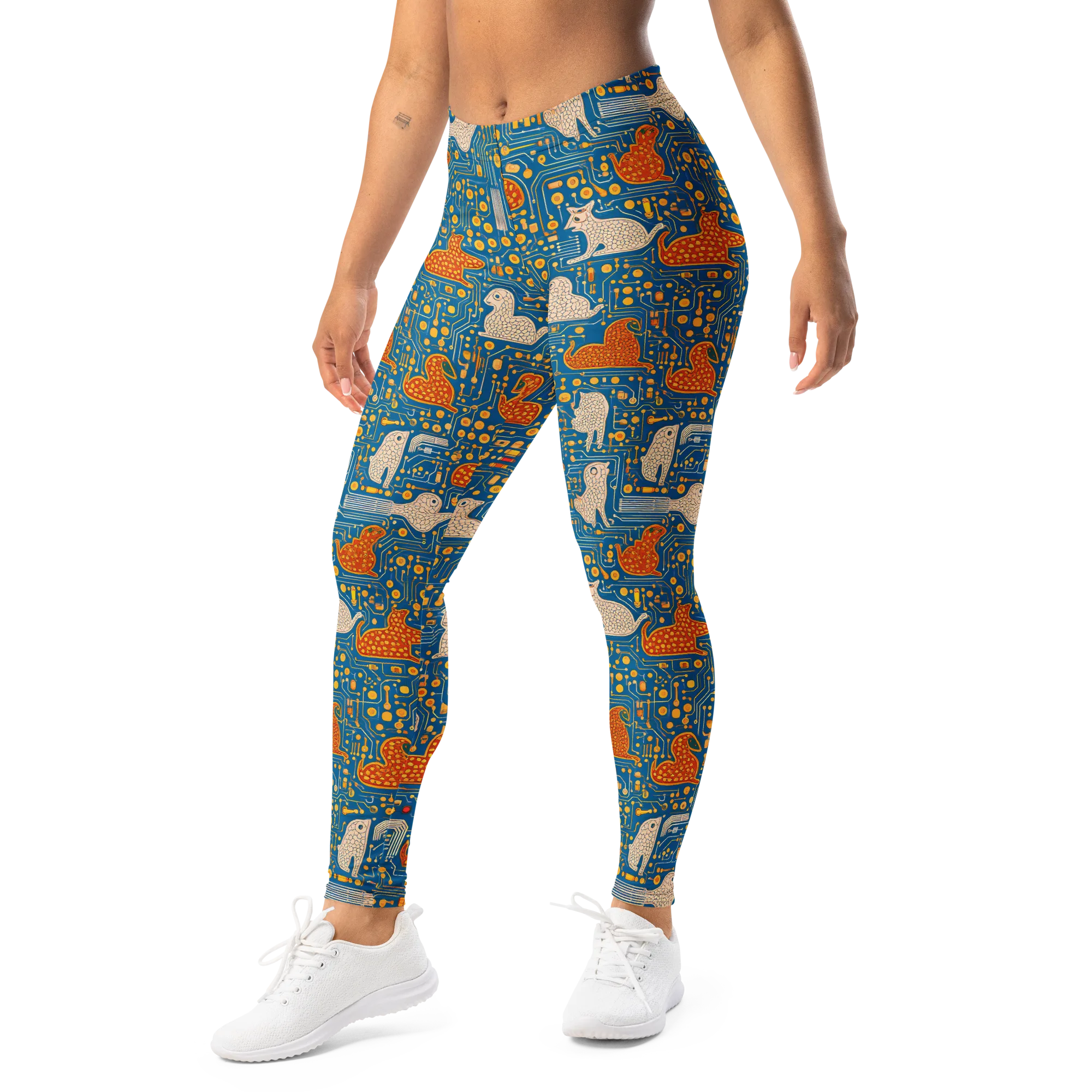Copper Circuit Warren on Leggings — Left Front