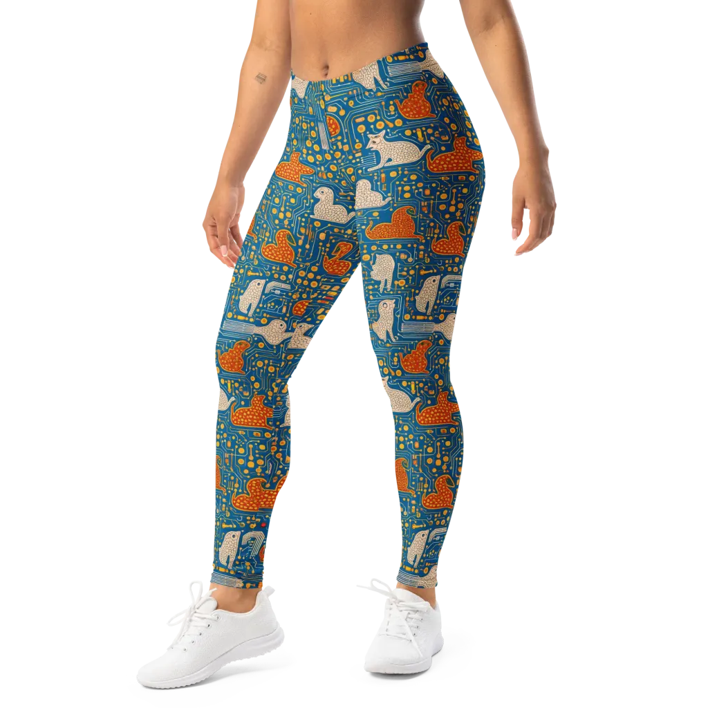 Copper Circuit Warren on Leggings — Left Front