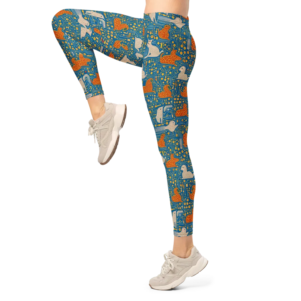 Copper Circuit Warren on Leggings — Left
