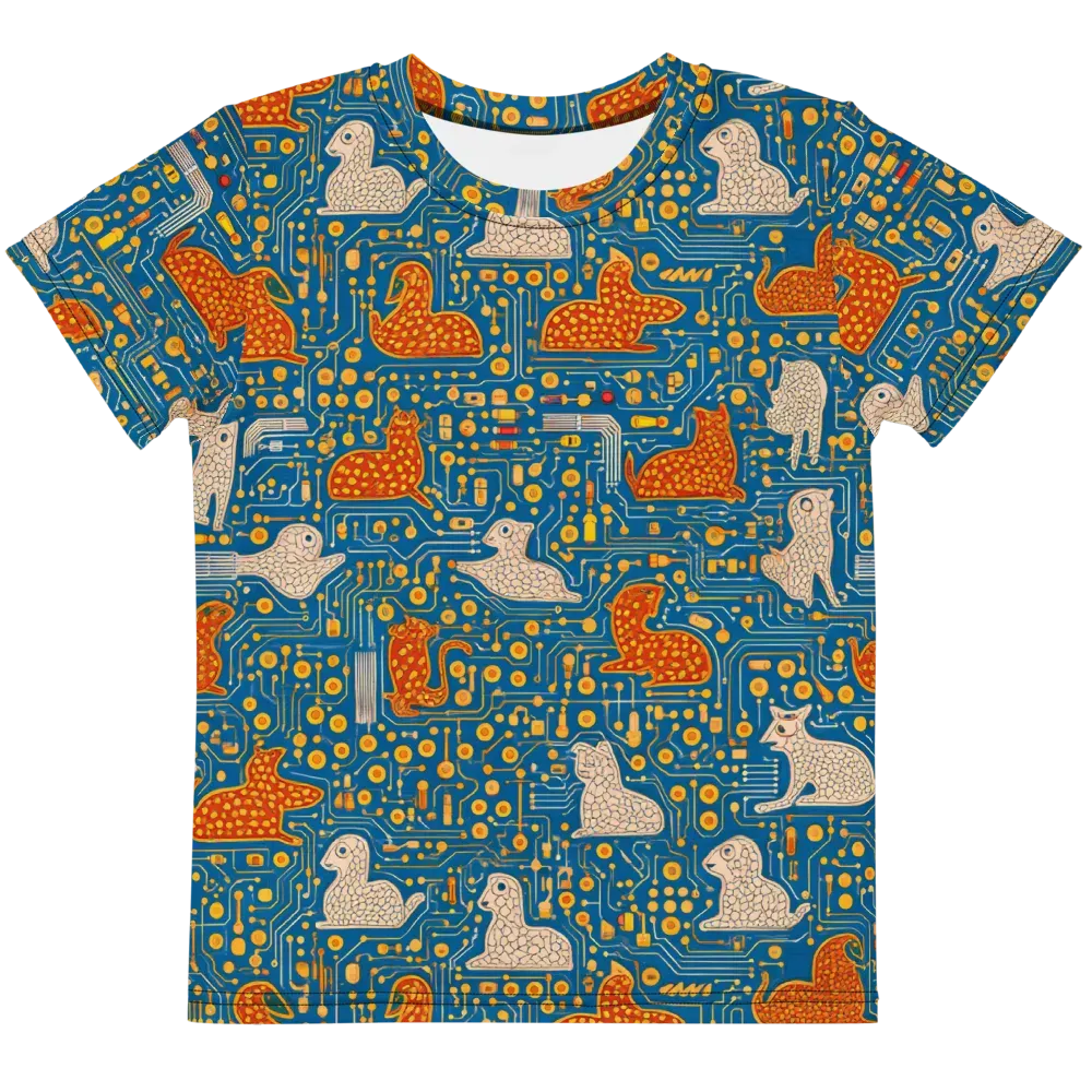Copper Circuit Warren on Kids Crew Neck T-Shirt — Front