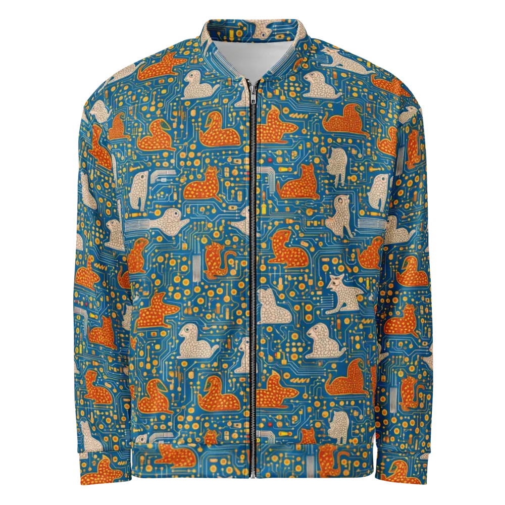 Copper Circuit Warren on Bomber Jacket — Front