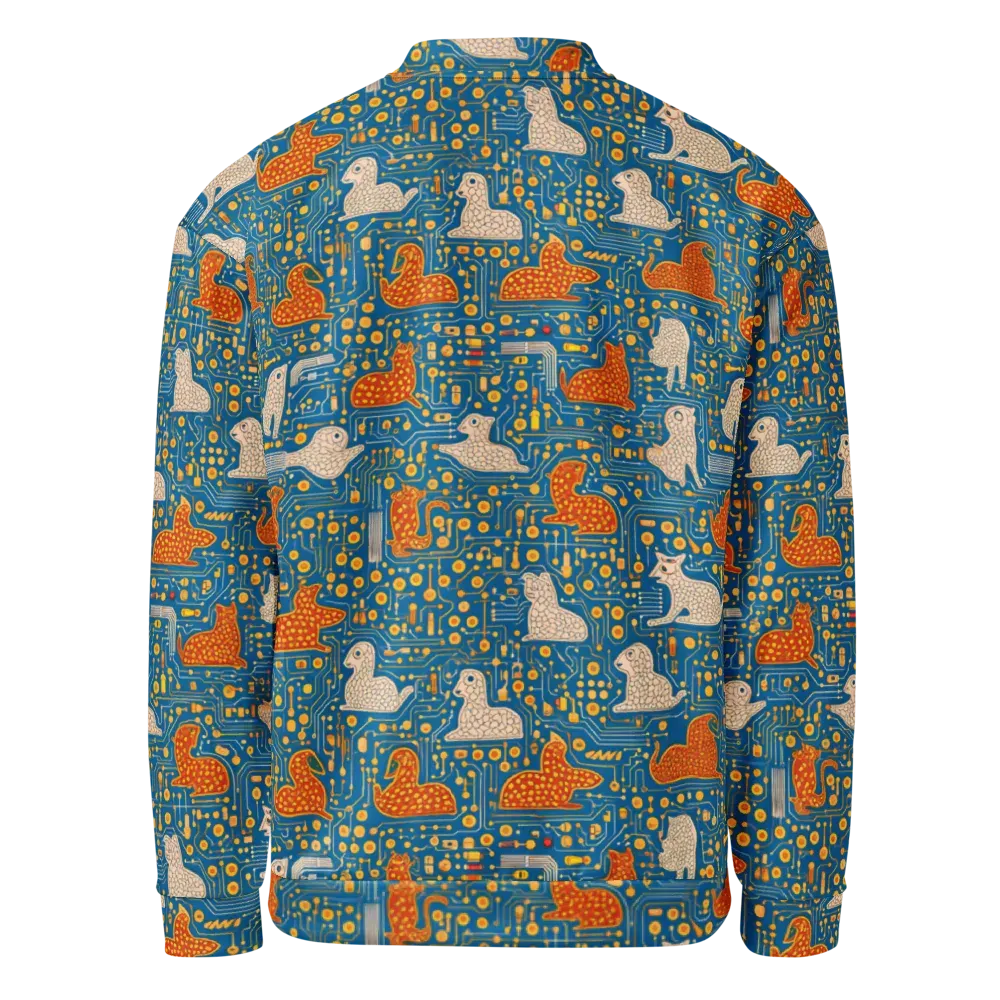 Copper Circuit Warren on Bomber Jacket — Back
