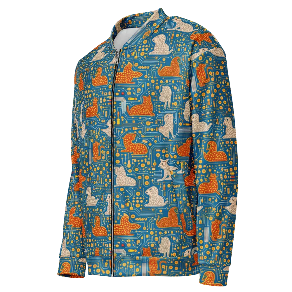 Copper Circuit Warren on Bomber Jacket — Left Front