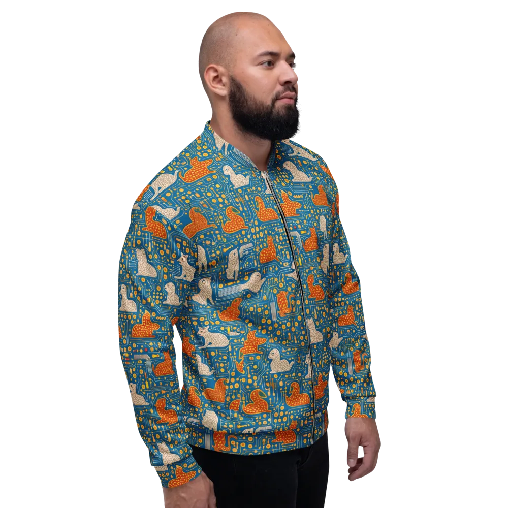 Copper Circuit Warren on Bomber Jacket — Right