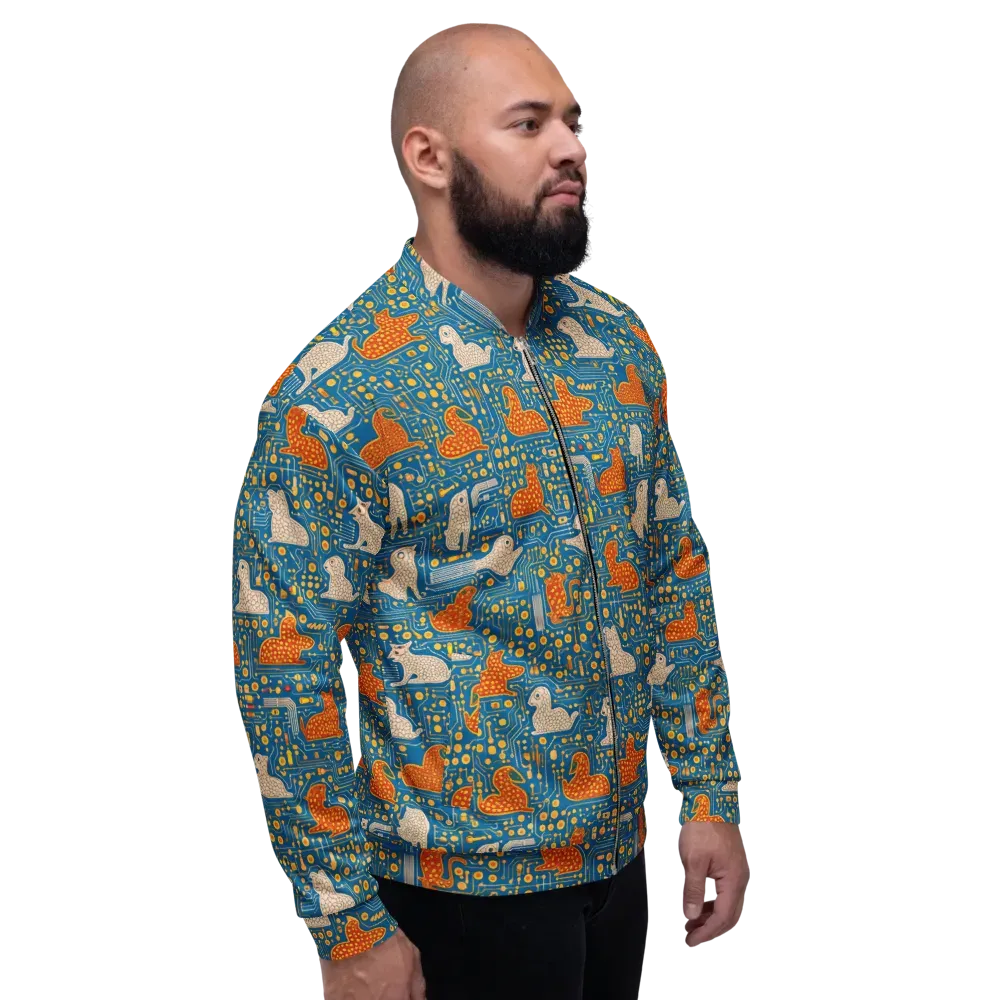 Copper Circuit Warren on Bomber Jacket — Right