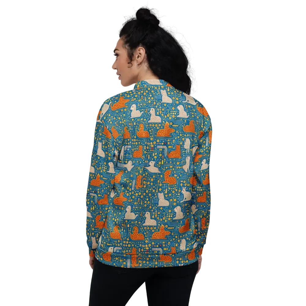 Copper Circuit Warren on Bomber Jacket — Back