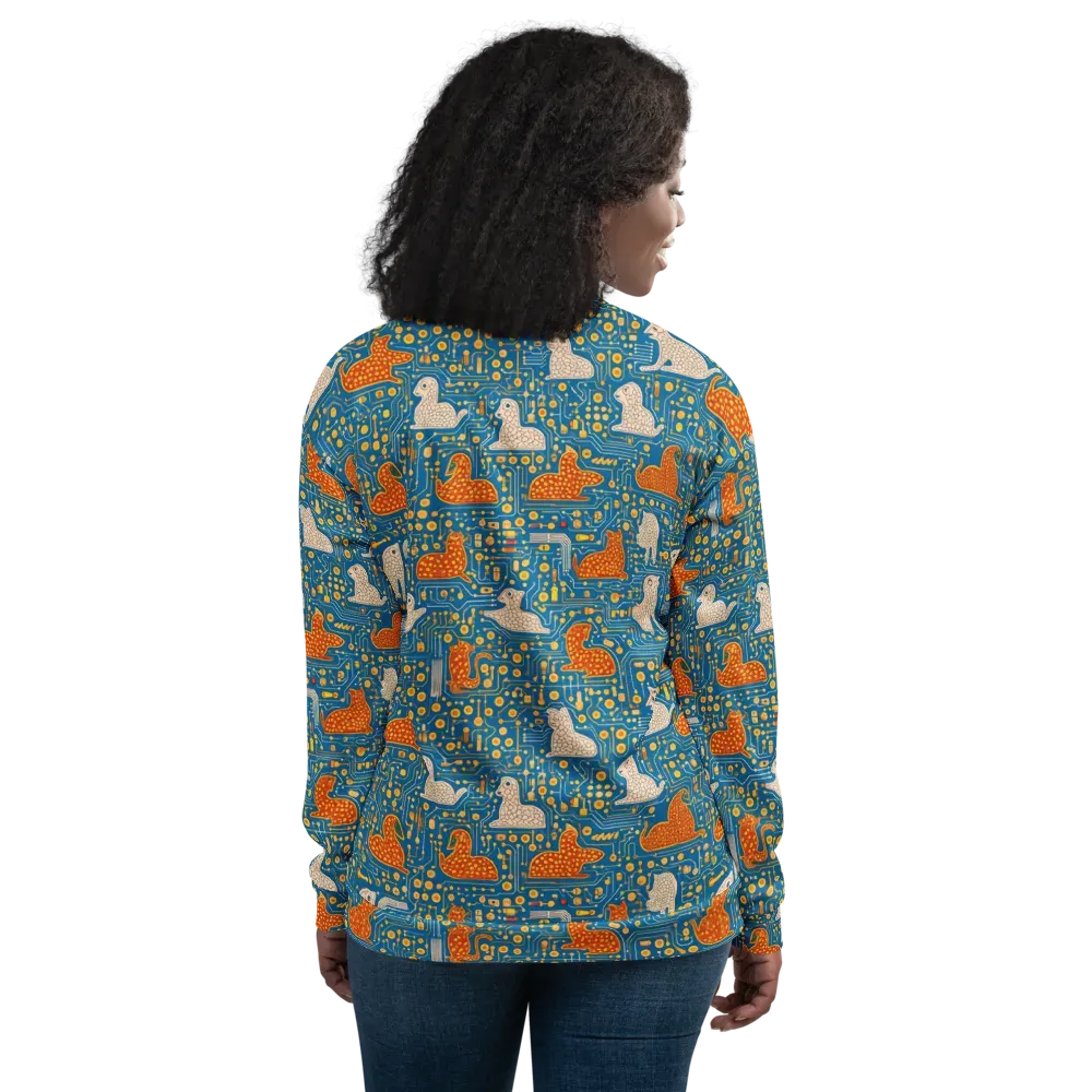 Copper Circuit Warren on Bomber Jacket — Back