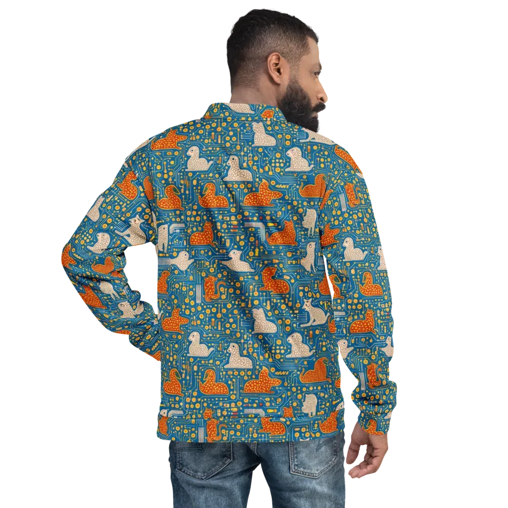 Copper Circuit Warren on Bomber Jacket — Back