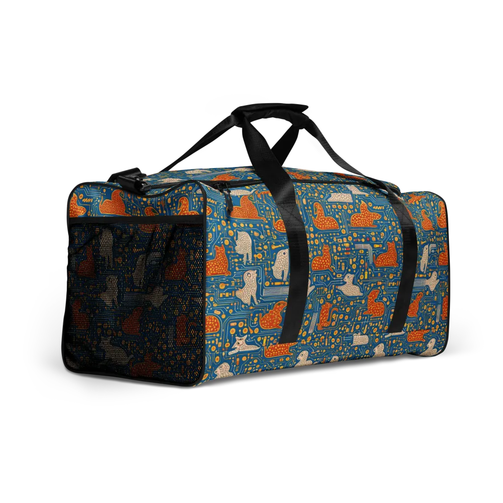 Copper Circuit Warren on Duffle Bag — Right Front