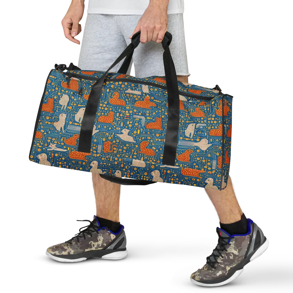 Copper Circuit Warren on Duffle Bag — Front