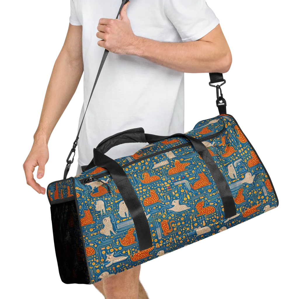 Copper Circuit Warren on Duffle Bag — Right Front
