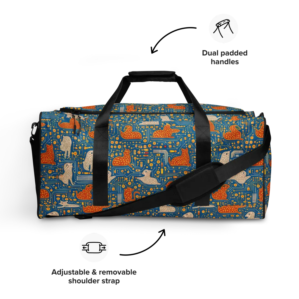 Copper Circuit Warren on Duffle Bag — Front