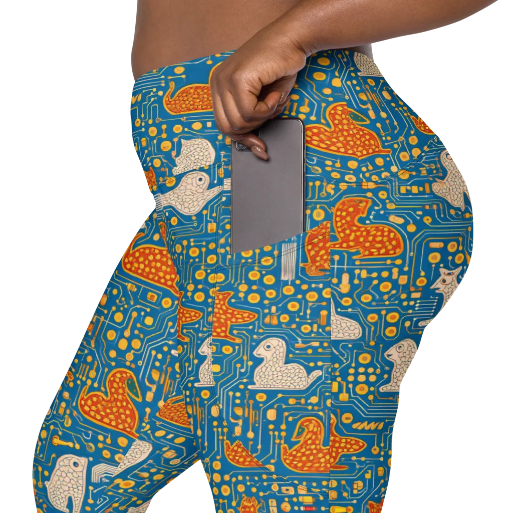Copper Circuit Warren on Leggings with Pockets — Product details 2