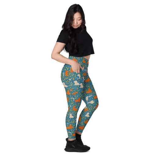 Copper Circuit Warren on a Leggings with Pockets