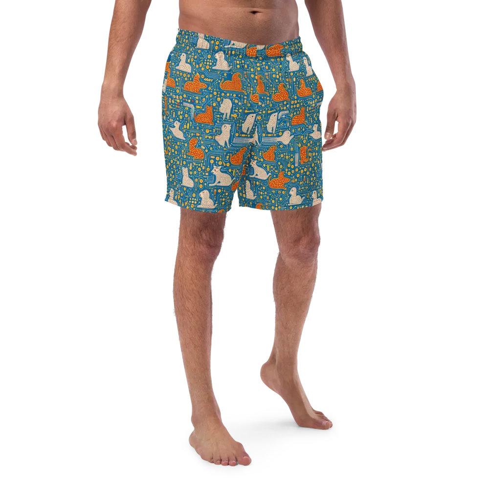 Copper Circuit Warren on Swim Trunks — Front